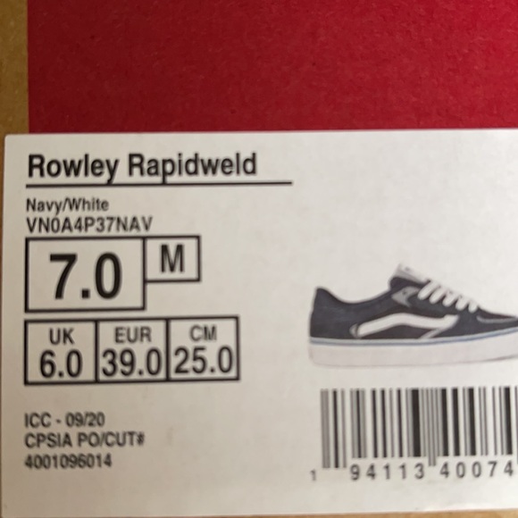 Vans Rowley Rapidweld Navy/White Men’s - Picture 16 of 16